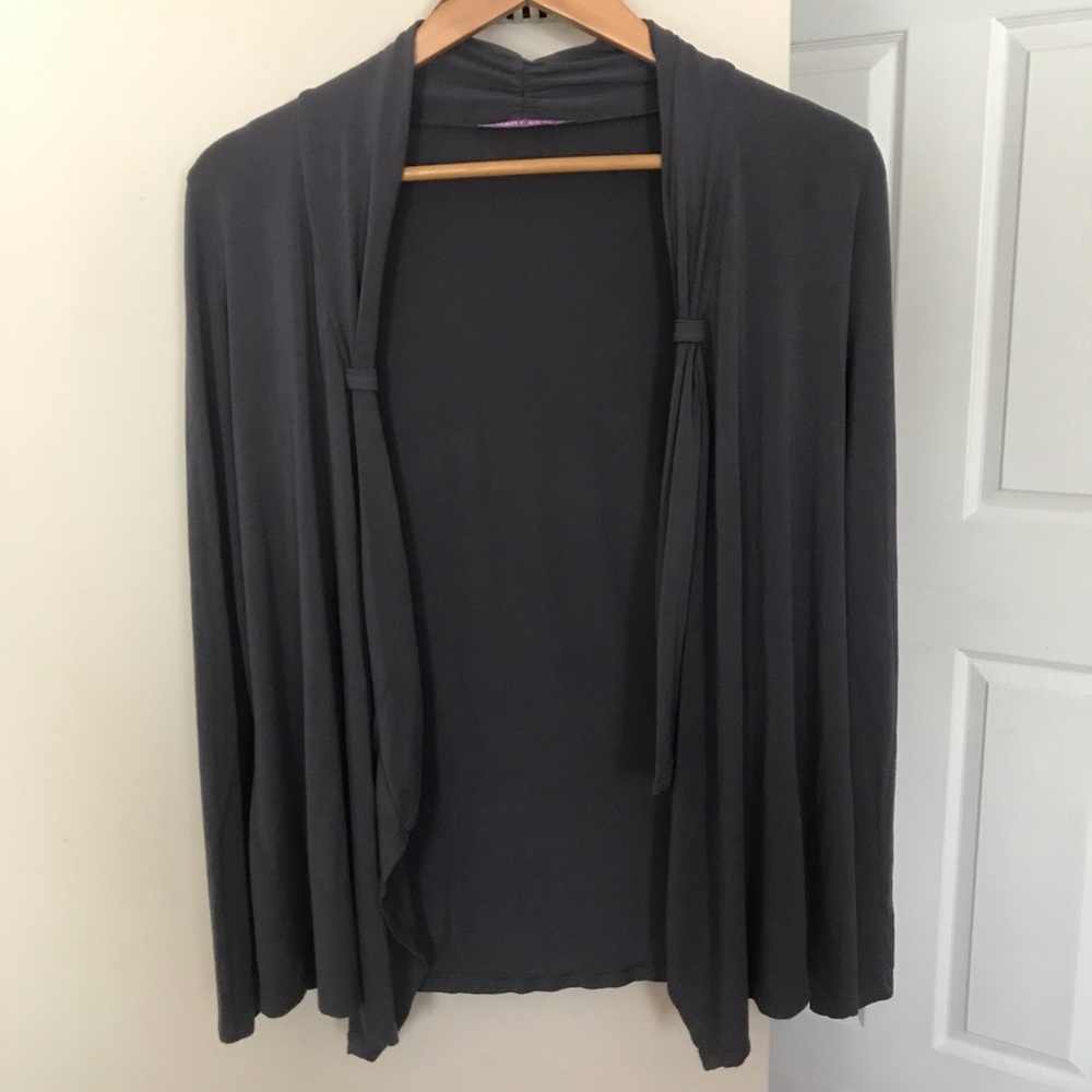 Super Soft Smart Set Open Front Jersey Cardigan